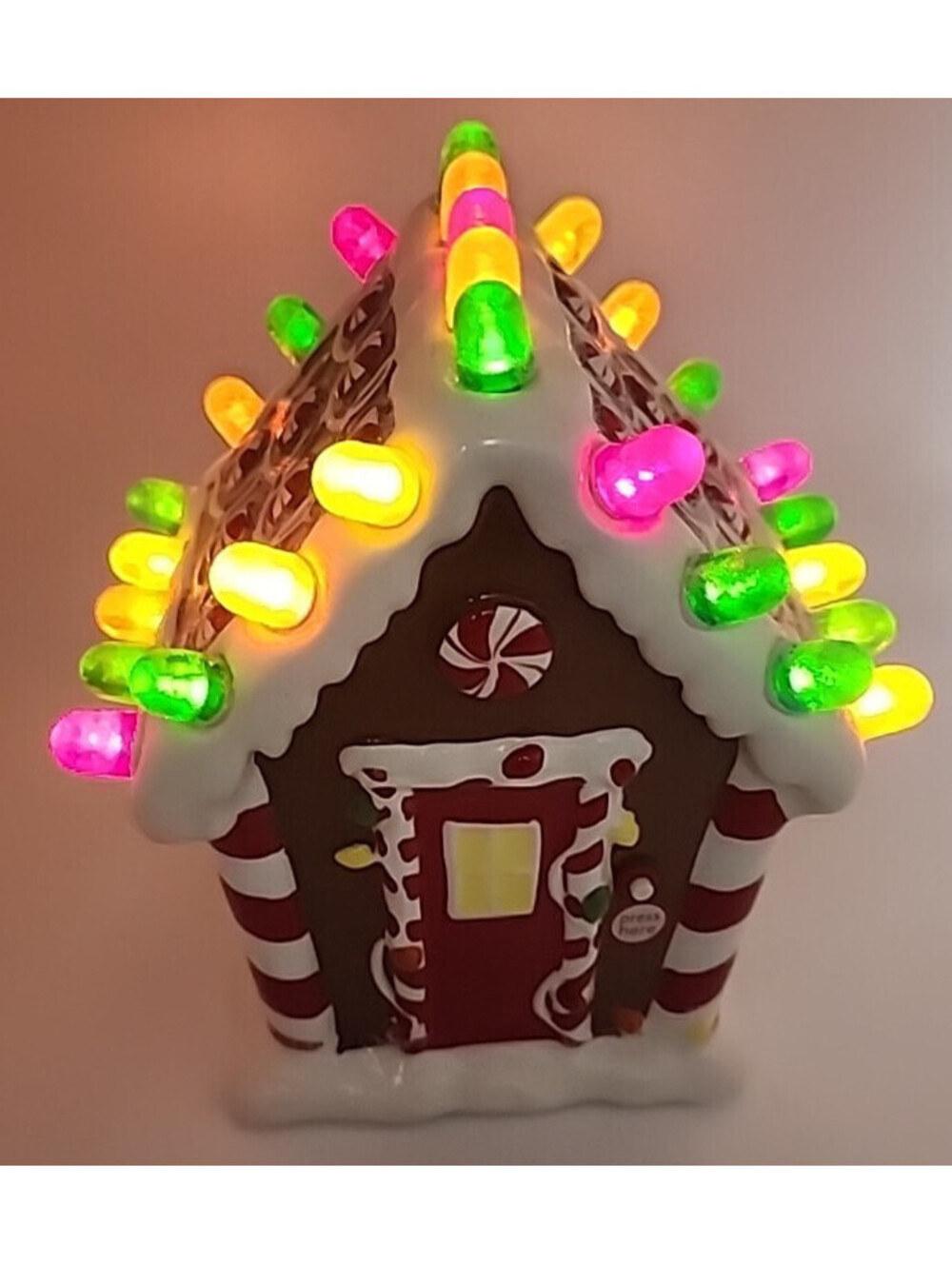 Hallmark GUMDROP GINGERBREAD HOUSE 2008 – Lights & Music – Vintage - RARE!